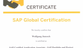 Junix SAP Portfolio und Projektmanagement Zertifizierung