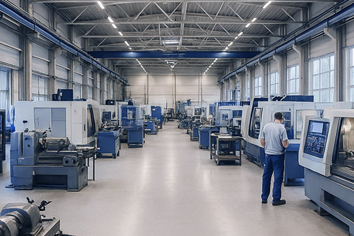 Moderne Maschinenbauanlage